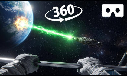 You’re an Astronaut When Aliens Attack Earth (360° VR 8K 60fps)