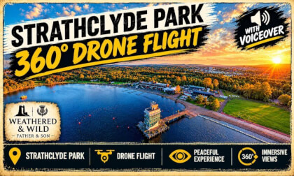 Strathcylde Park - Scotland | 🚁 8K 360° Drone Flight
