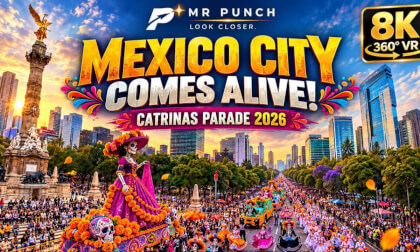 Mexico City Comes Alive! 💀 Catrinas Parade 2026 | 8K 360° VR