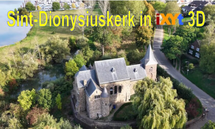 Sint-Dionysiuskerk, Asselt, Limburg, Netherland in 3D SBS LR relax video for VR