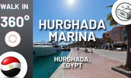 Walk with me - in 360°! Hurghada Marina, Egypt
