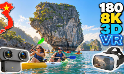 🐉 Kayaking Through the Dragon's Kingdom! | Ha Long Bay, Vietnam 🇻🇳 | 8K 3D VR180