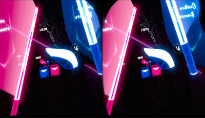 3D BeatSaber Test VR Video 3D BeatSaber Test VR