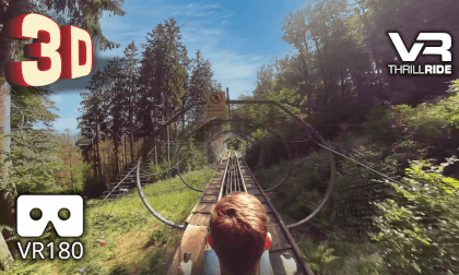 3D Mountain Trapper Slider Alpine Coaster onride VR Video 3D Mountain Trapper Slider Alpine Coaster onride VR