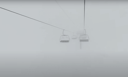 On the chairlift in a white-out, surrounded by an heavy fog _ A winter in the French Alps _ 360 VR Experience for Oculus VR Video On the chairlift in a white-out, surrounded by an heavy fog _ A winter in the French Alps _ 360 VR Experience for Oculus VR