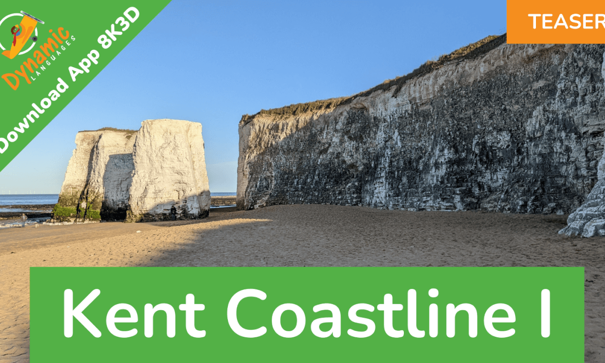 Coastline of Kent, England I 8K3D | DYNAMIC LANGUAGES VR Video Coastline of Kent, England I 8K3D | DYNAMIC LANGUAGES VR