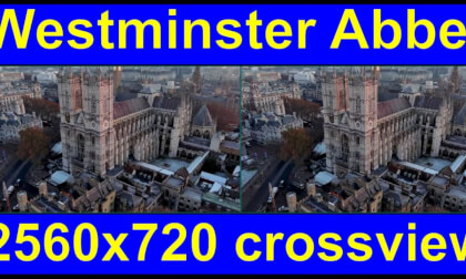 Westminster Abbey, London, UK in 3D cross-view "by angel's eyes - iXYt" as VR or TR VR Video Westminster Abbey, London, UK in 3D cross-view "by angel's eyes - iXYt" as VR or TR VR
