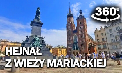 Hejnał mariacki melodia w tonacji F-dur grana co godzinę z północnej wieży kościoła w Krakowie #360 VR Video Hejnał mariacki melodia w tonacji F-dur grana co godzinę z północnej wieży kościoła w Krakowie #360 VR