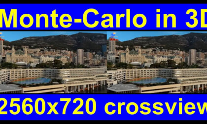 Monte Carlo, Monaco  in 3D cross-view "by angel's eyes - iXYt" as VR or TR Monte Carlo, Monaco  in 3D cross-view "by angel's eyes - iXYt" as VR or TR