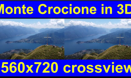 Monte Crocione, Como, Italy in 3D cross-view "by angel's eyes - iXYt" as VR or TR Monte Crocione, Como, Italy in 3D cross-view "by angel's eyes - iXYt" as VR or TR