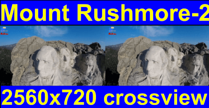 Mount Rushmore (2), South Dakota in 3D cross-view "by angel's eyes - iXYt" as VR or TR Mount Rushmore (2), South Dakota in 3D cross-view "by angel's eyes - iXYt" as VR or TR