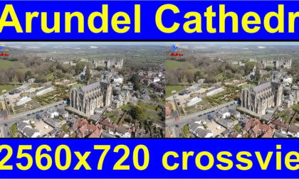 Arundel Cathedral, West Sussex, England in 3D cross-view "by angel's eyes - iXYt" as VR or TR Arundel Cathedral, West Sussex, England in 3D cross-view "by angel's eyes - iXYt" as VR or TR
