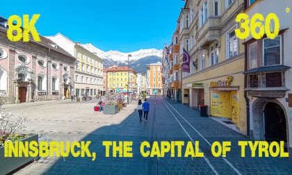The old town of Innsbruck, the capital of Tyrol in Austria.