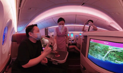 Junyao Airline Boeing787 Shanghai to Shenzhen VR Video Junyao Airline Boeing787 Shanghai to Shenzhen VR
