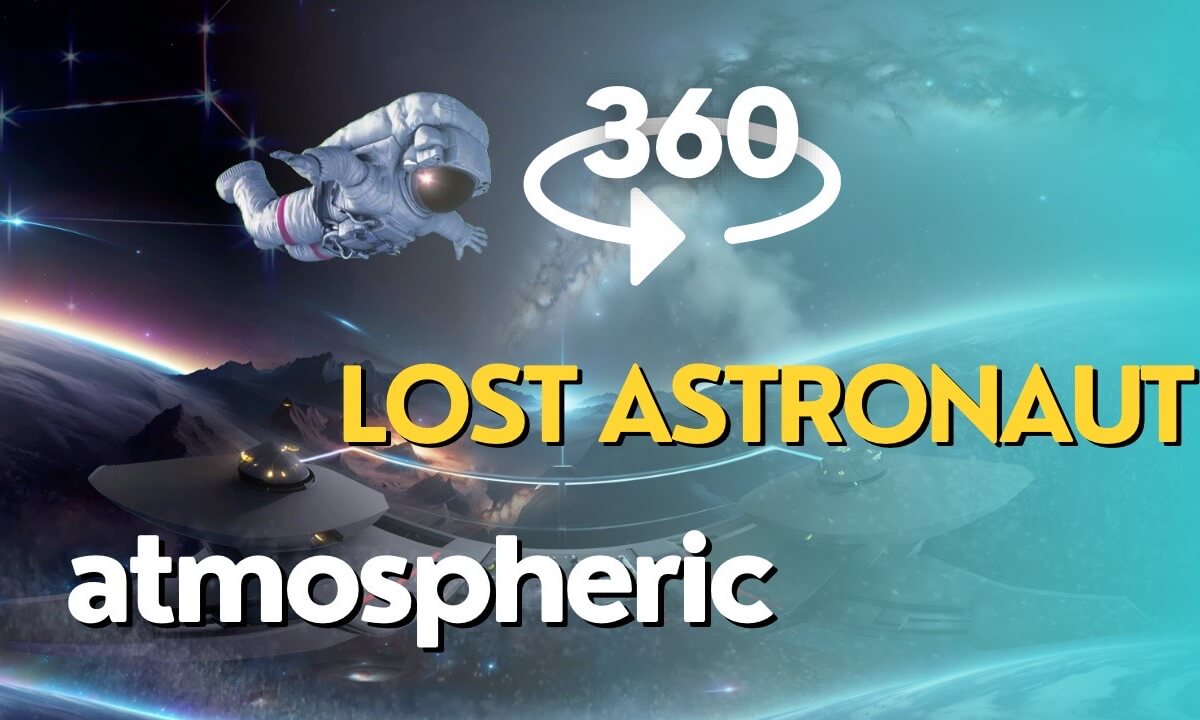 360 VR 4K Video - Lost Astronaut Atmospheric Scene