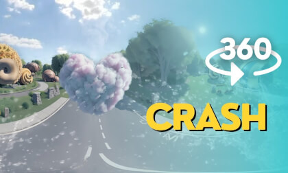 360 VR 4K Video - Crash Atmospheric Scene VR Video 360 VR 4K Video - Crash Atmospheric Scene VR