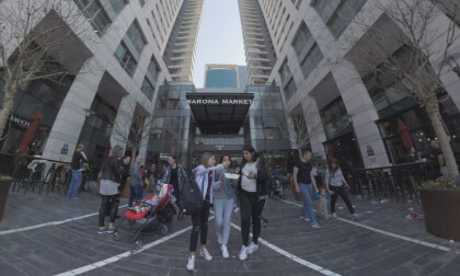 360 VR People at Sarona Market in Tel Aviv, Israel