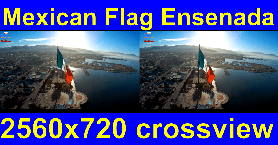 Mexican Flag Ensenada 2560x720 cross-view "by angel's eyes - iXYt"