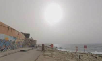 360 VR Seascape and beachfront of Tel Aviv, Israel
