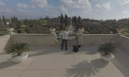 360 VR Scene with Bahai Gardens in Haifa, Israel