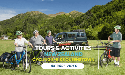 Cycling with an E-bike around Queenstown VR Video Cycling with an E-bike around Queenstown VR