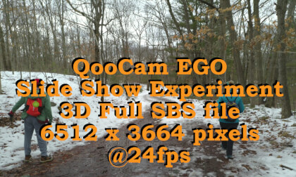 QooCam EGO  3D Slide Show Experiment QooCam EGO  3D Slide Show Experiment