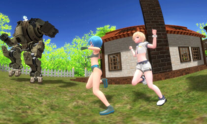 [MMD] Amaha  Sora and X55 dancing Ruma in VR