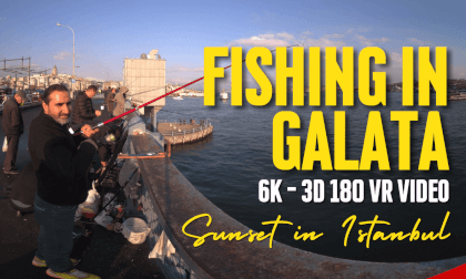 Enjoying Fishing At Sunset On Galata Bridge Enjoying Fishing At Sunset On Galata Bridge