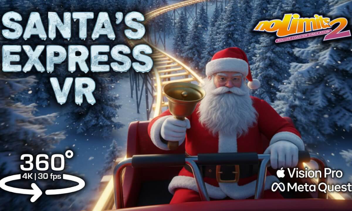 EXTREME Christmas Train! 🎄 Santa Claus Express 360 VR POV