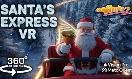 EXTREME Christmas Train! 🎄 Santa Claus Express 360 VR POV