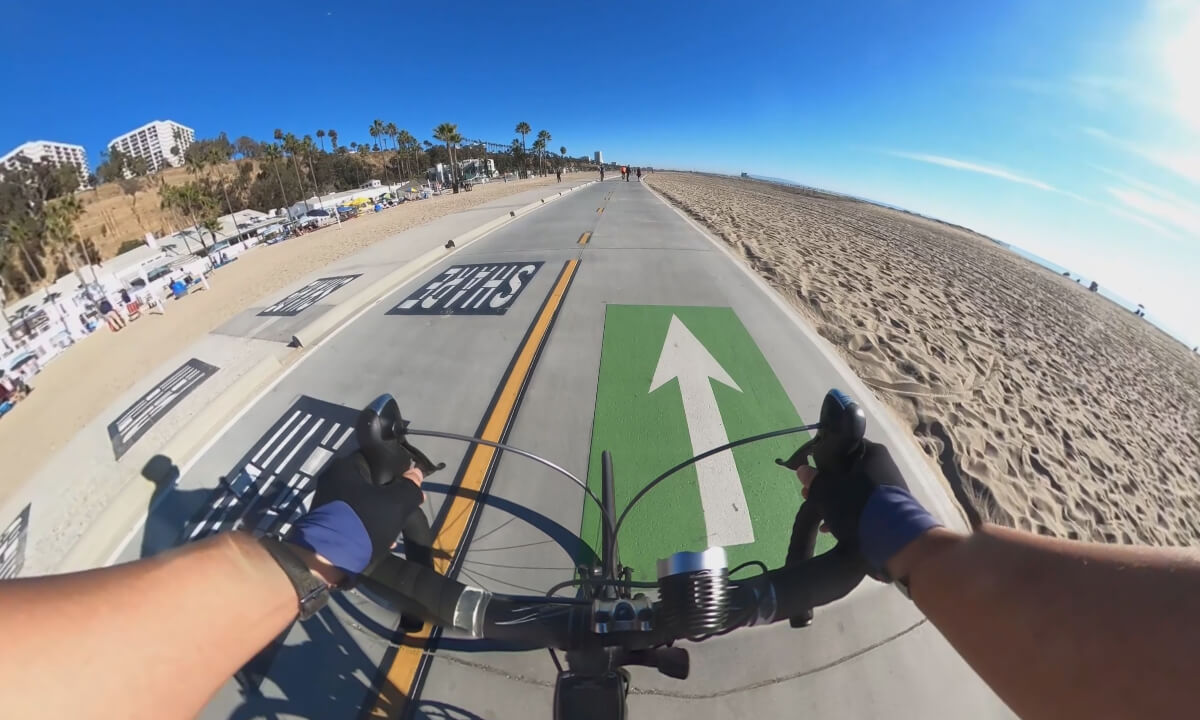 360 VR Cycling Tour of Santa Monica-Venice Beach