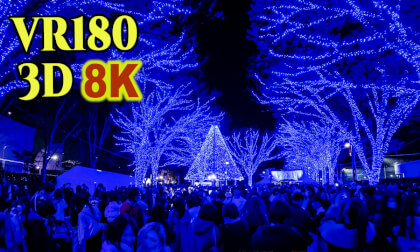 Shibuya Blue Cave Illumination 2023 in Tokyo,Japan VR Video Shibuya Blue Cave Illumination 2023 in Tokyo,Japan VR