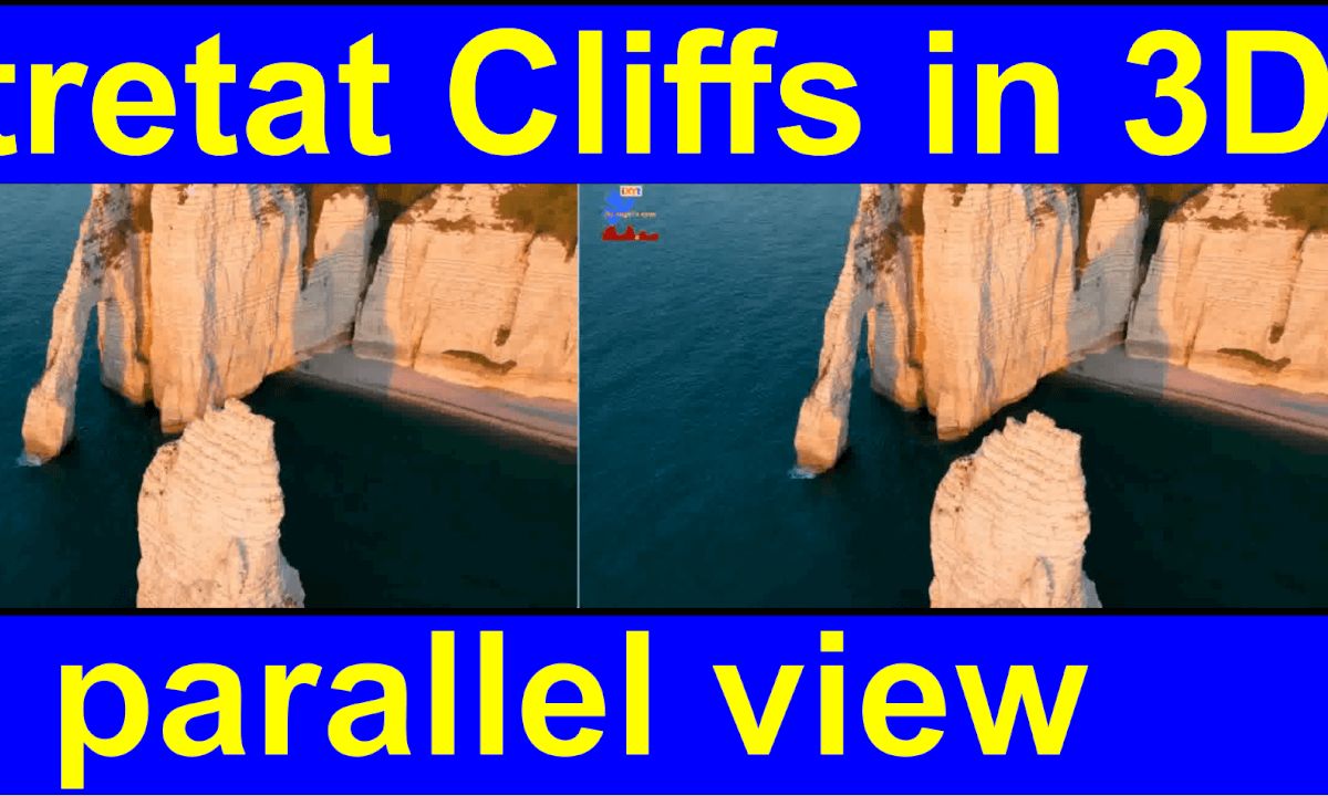 Etretat, Normandy, France "by angel's eyes - iXYt" 3D side-by-side video