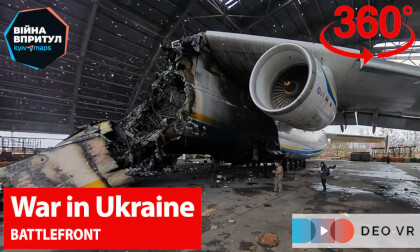Ukrainian Suburbs after Russian bombing VR Video Ukrainian Suburbs after Russian bombing VR