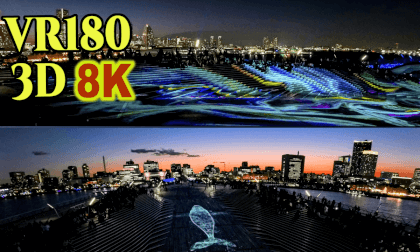YORUNOYO Ohsanbashi Teminal Projection mapping Illumination Spectacle in Yokohama YORUNOYO Ohsanbashi Teminal Projection mapping Illumination Spectacle in Yokohama