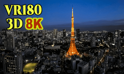 Hyperstereoscopy 3D Night Tokyo Tower