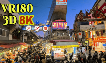 Ueno Ameyoko shopping street was very crowded at the end of the year in Tokyo,Japan VR Video Ueno Ameyoko shopping street was very crowded at the end of the year in Tokyo,Japan VR