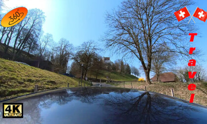 Driver's View: Driving from Lenzburg Castle to Hellsau Switzerland 4k 360° Driver's View: Driving from Lenzburg Castle to Hellsau Switzerland 4k 360°