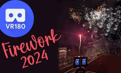 8K VR180 - Firework 2024 / New Year Celebration