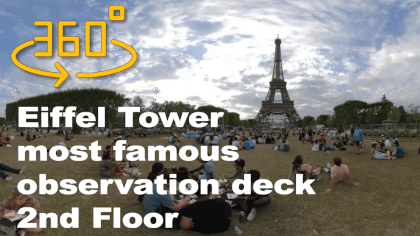 Eifel tower second flor VR Video Eifel tower second flor VR