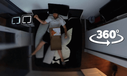 360 Virtual Reality Bedroom Experience featuring Pizza VR Video 360 Virtual Reality Bedroom Experience featuring Pizza VR