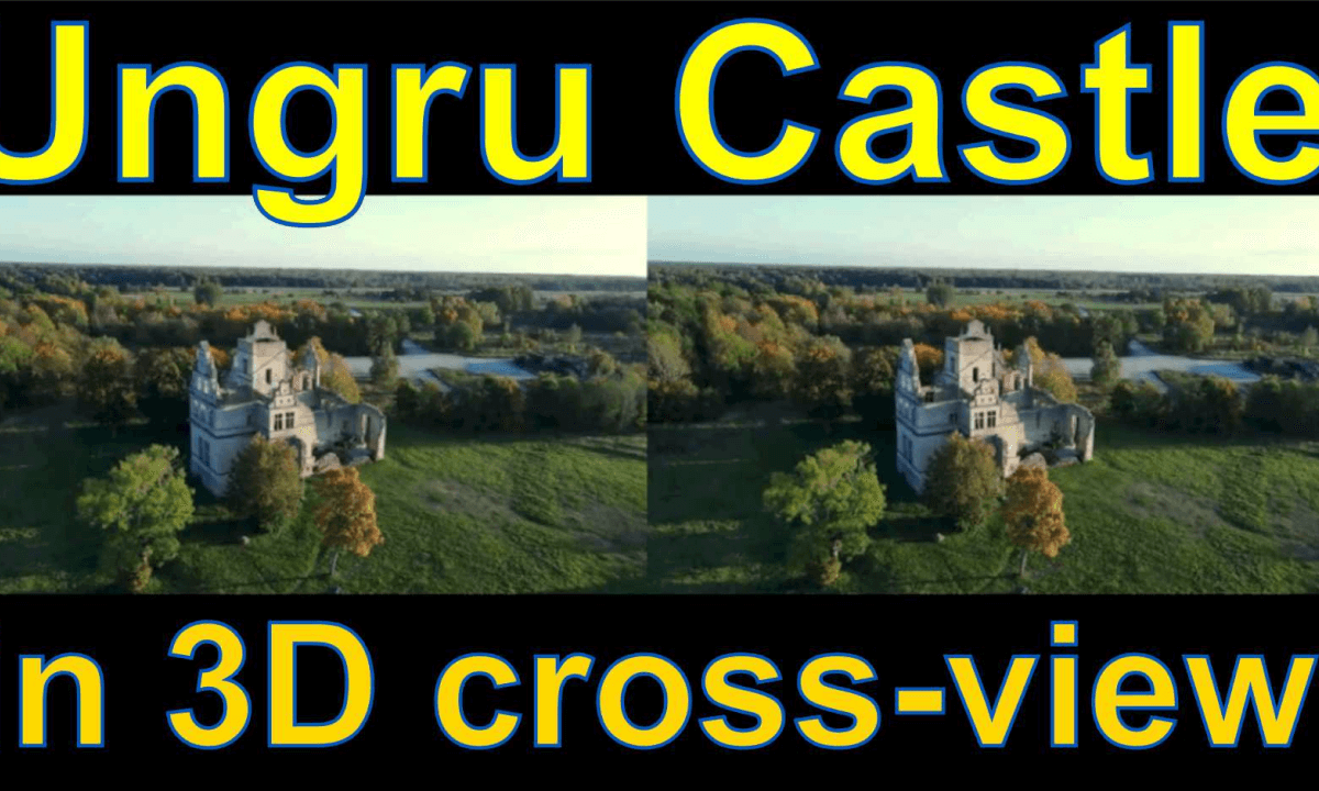 Ruins of Ungru Castle in Haapsalu, Estonia in iXYt 3D side-by-side video for VR