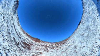 VR 360° Invisible drone - Modoc National Forest - Cinder Butte tour