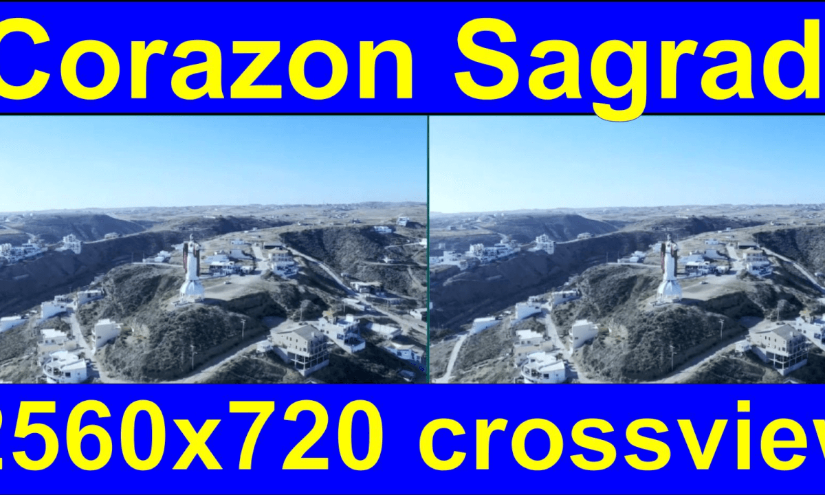 Christ of the Sacred Heart, Rosarito, Baja California, Mexico in iXYt 3D side-by-side video for VR