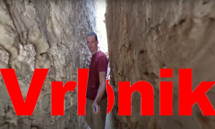 One of the narrowest street in the world in Vrbnik, Krk VR Video One of the narrowest street in the world in Vrbnik, Krk VR
