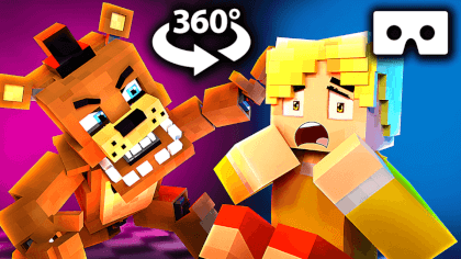 360° VR | Five Nights at Freddy's - Minecraft Animation