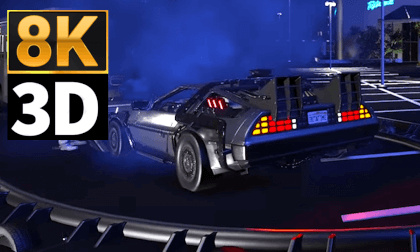 Back To The Future Backlot Rollercoaster 3D VR Video Back To The Future Backlot Rollercoaster 3D VR