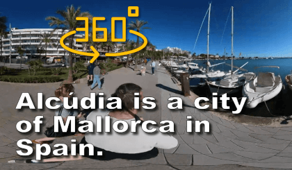 Walk in Acudia  Mallorca VR Video Walk in Acudia  Mallorca VR