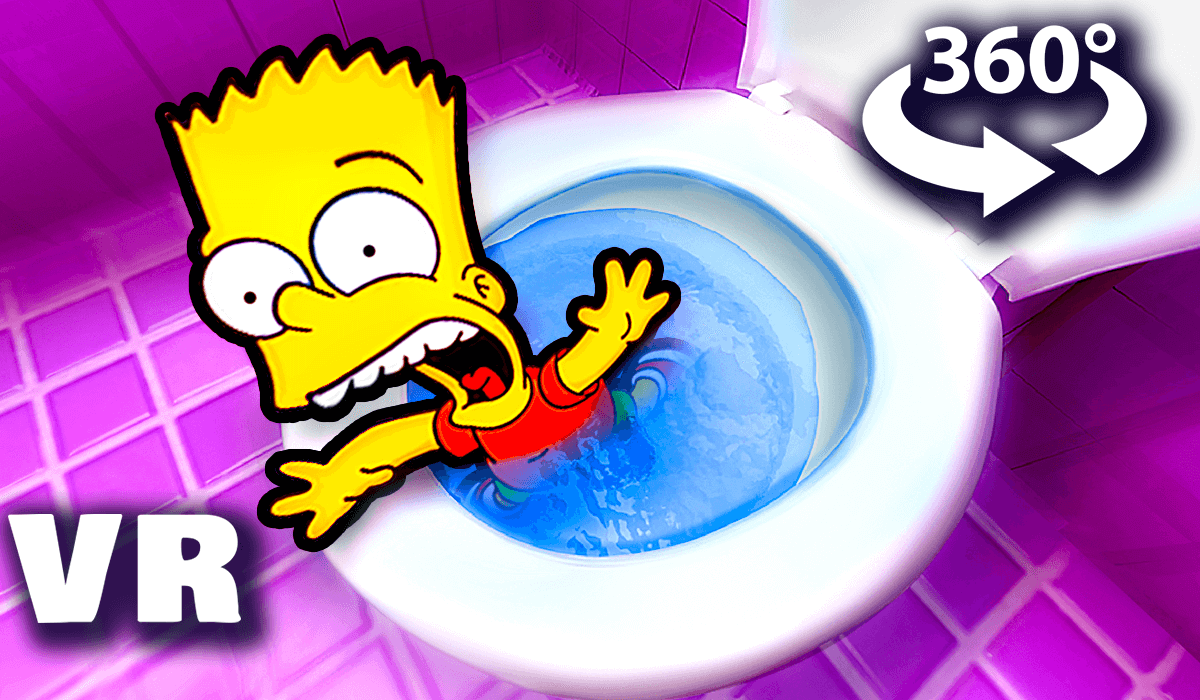 360° VR FLUSHED DOWN THE TOILET DeoVR