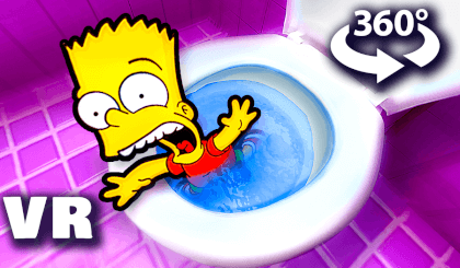 360° VR || FLUSHED DOWN THE TOILET VR Video 360° VR || FLUSHED DOWN THE TOILET VR